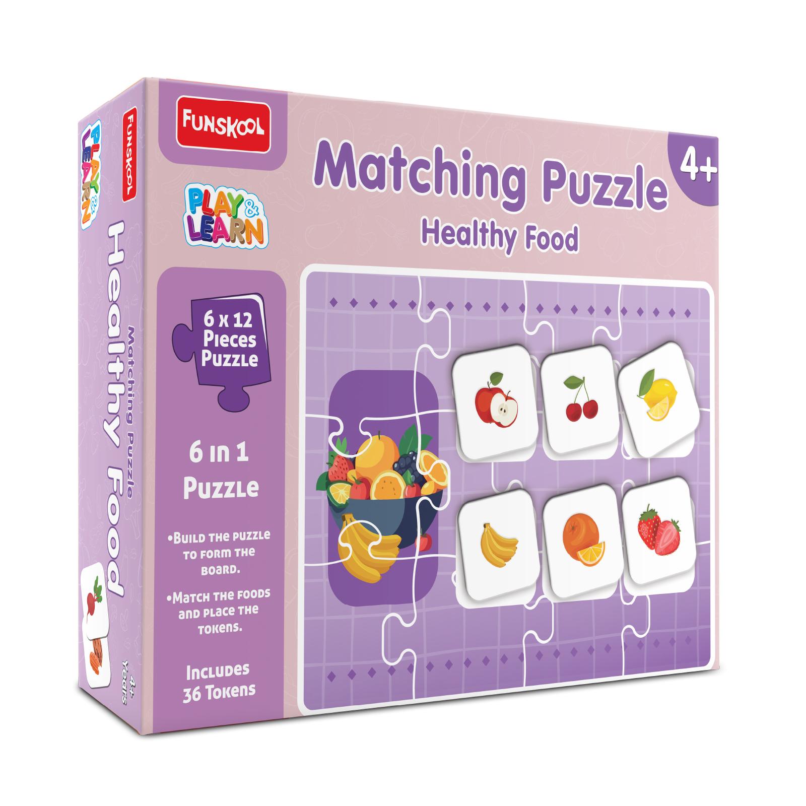 MATCHING PUZZLE HEALTHY FOOD