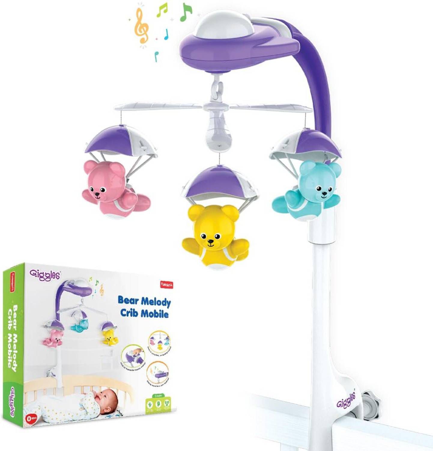 BEAR MELODY CRIB MOBILE