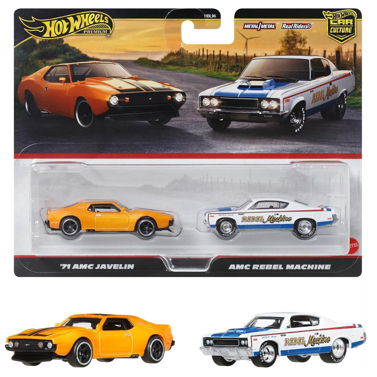REAL RIDERS (71 AMC Javelin and AMC Rebel Machine)