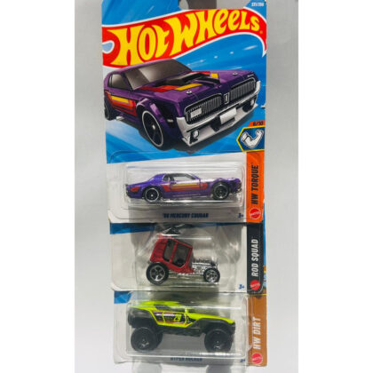 3-piece Hot Wheels car combo- 28