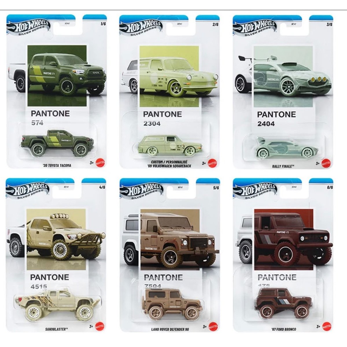 Hot Wheels Silver Series Pantone Collection