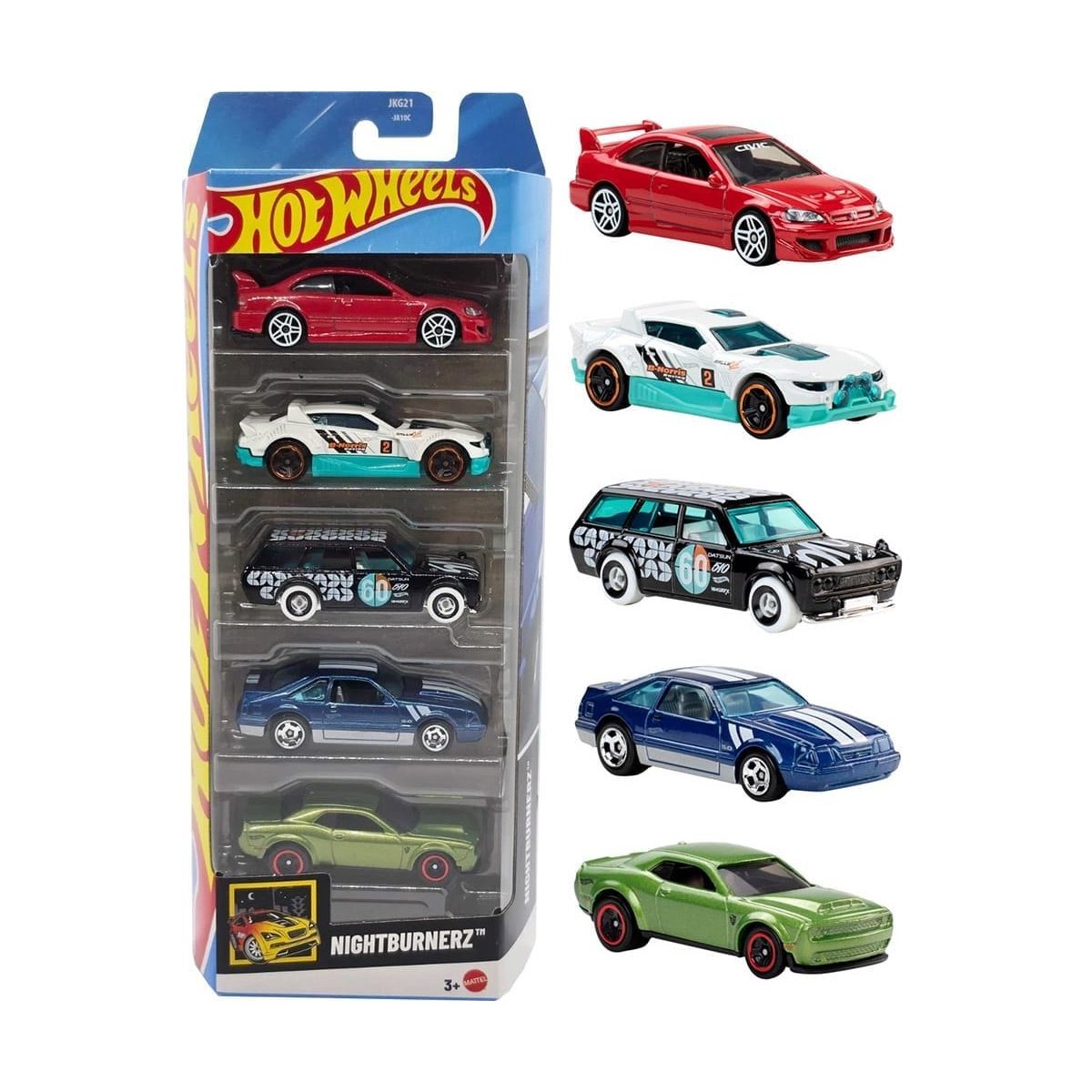 Hot Wheels Nightburnerz 5-Car Set