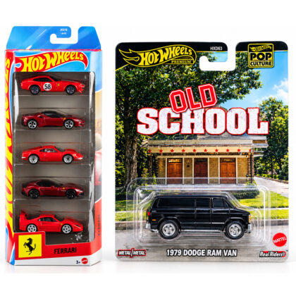 Hot Wheels Ferrari 5-Pack + 1979 Dodge Ram Van Combo Offer